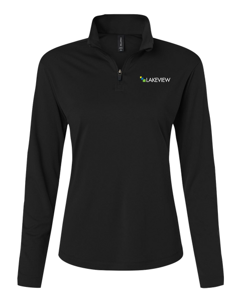 Lakeview Ladies Pro-Lock Performance Quarter-Zip Pullover with Embroidered Logo