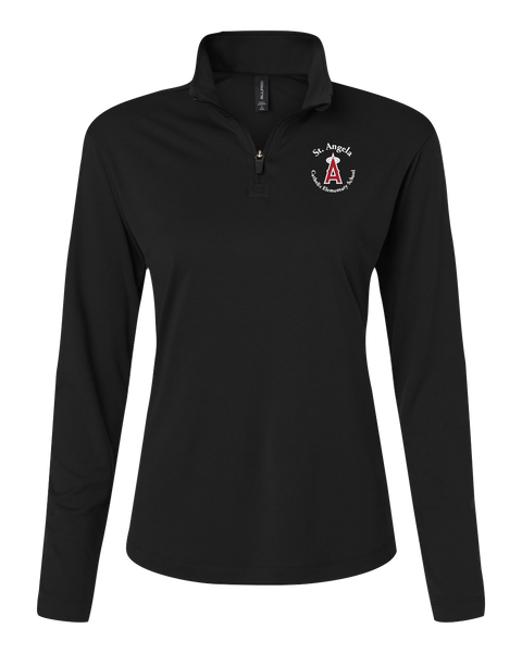 St. Angela Ladies Pro-Lock Performance Quarter-Zip Pullover with Embroidered Logo