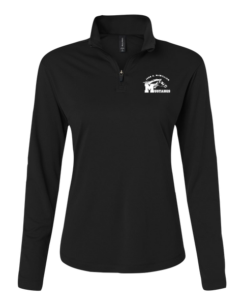 John A. McWilliam Ladies Pro-Lock Performance Quarter-Zip Pullover with Embroidered Logo
