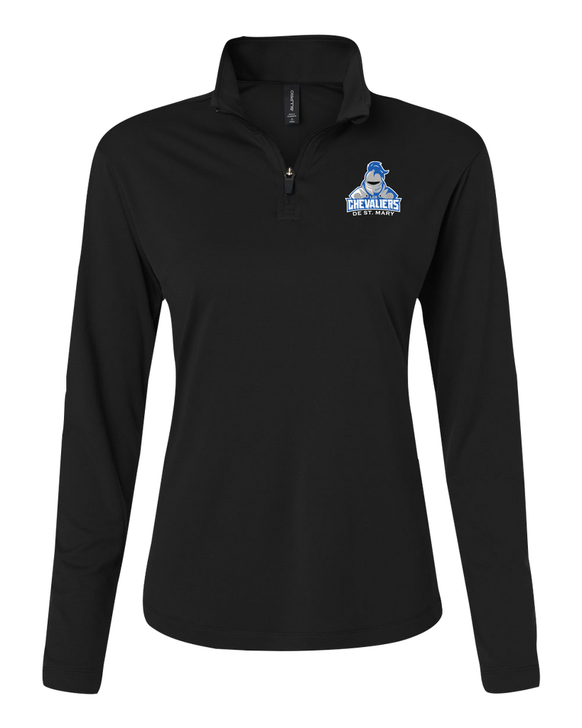 Les Chevaliers De St. Mary Ladies Pro-Lock Performance Quarter-Zip Pullover with Embroidered Logo