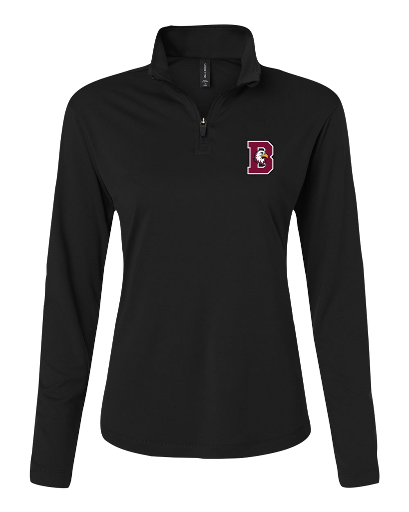 St. John de Brebeuf Ladies Pro-Lock Performance Quarter-Zip Pullover with Embroidered Logo