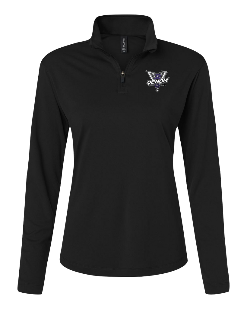 Venom WMSL Ladies Pro-Lock Performance Quarter-Zip Pullover with Embroidered Logo