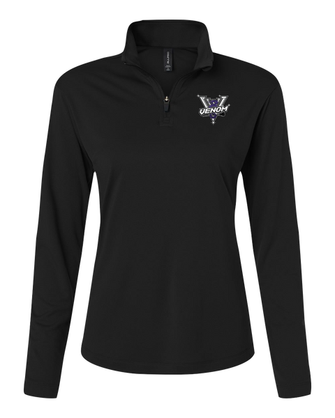 Venom WMSL Ladies Pro-Lock Performance Quarter-Zip Pullover with Embroidered Logo