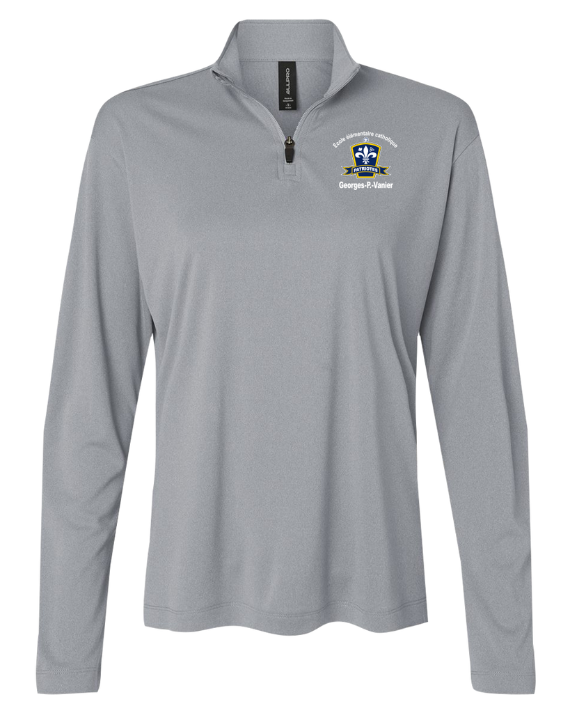 Georges-P.-Vanier Ladies Pro-Lock Performance Quarter-Zip Pullover with Embroidered Logo