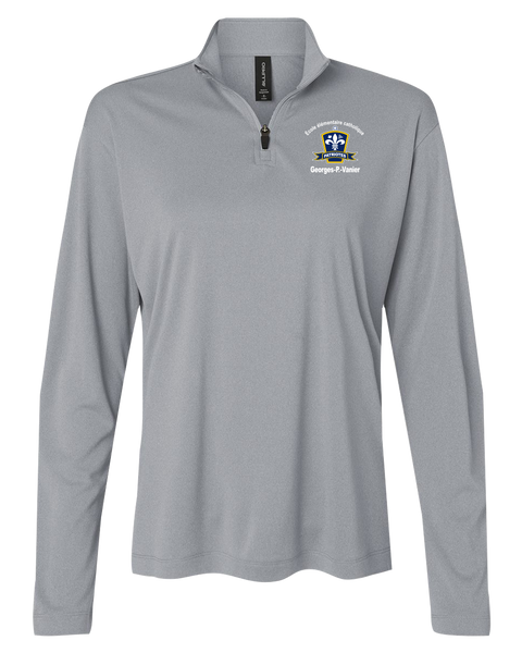 Georges-P.-Vanier Ladies Pro-Lock Performance Quarter-Zip Pullover with Embroidered Logo