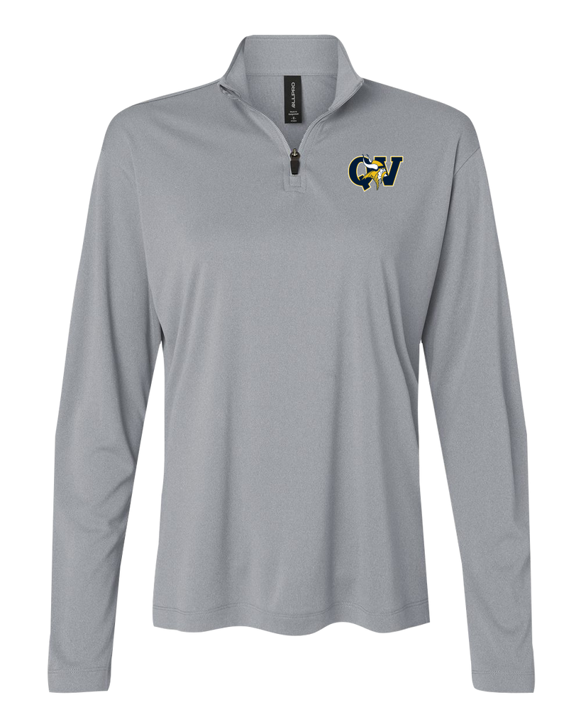 Queen Victoria Ladies Pro-Lock Performance Quarter-Zip Pullover with Embroidered Logo