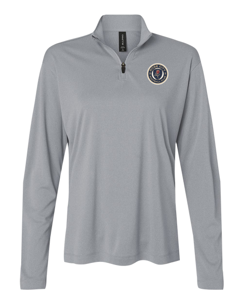 Rose City Football Club Ladies Pro-Lock Performance Quarter-Zip Pullover with Embroidered Logo