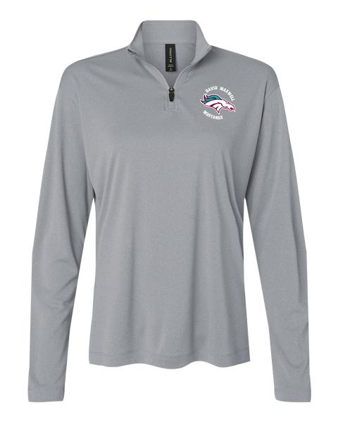 Mustangs Ladies Pro-Lock Performance Quarter-Zip Pullover with Embroidered Logo