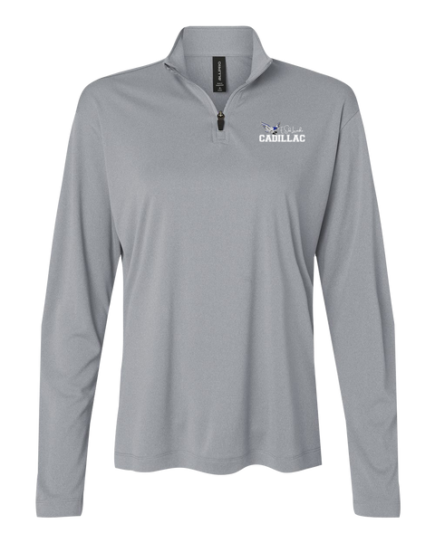 Lamothe-Cadillac Ladies Pro-Lock Performance Quarter-Zip Pullover with Embroidered Logo