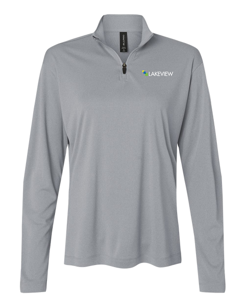 Lakeview Ladies Pro-Lock Performance Quarter-Zip Pullover with Embroidered Logo