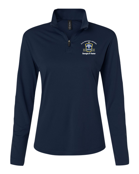 Georges-P.-Vanier Ladies Pro-Lock Performance Quarter-Zip Pullover with Embroidered Logo