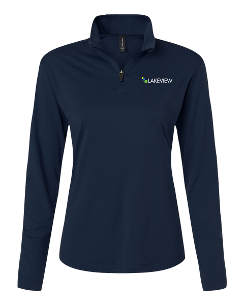 Lakeview Ladies Pro-Lock Performance Quarter-Zip Pullover with Embroidered Logo