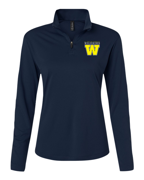 Wolverines Ladies Pro-Lock Performance Quarter-Zip Pullover with Embroidered Logo