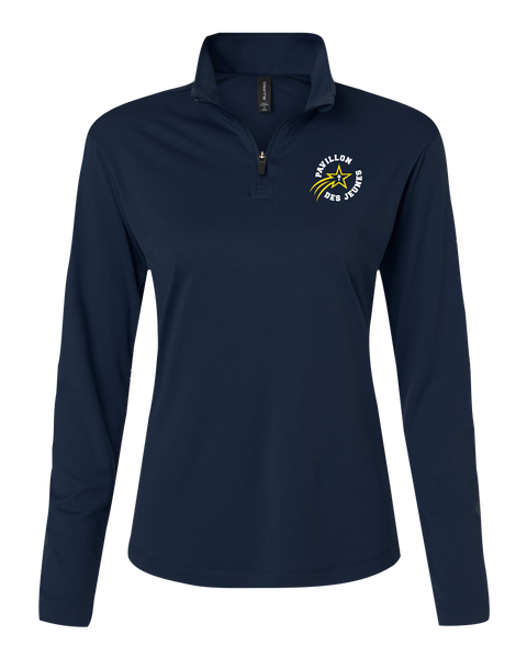 Pavillon Des Jeunes Ladies Pro-Lock Performance Quarter-Zip Pullover with Embroidered Logo
