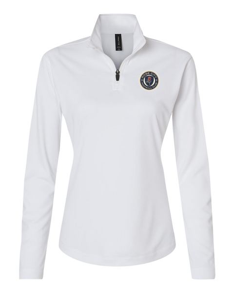 Rose City Football Club Ladies Pro-Lock Performance Quarter-Zip Pullover with Embroidered Logo