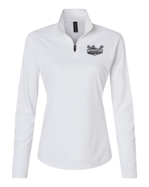 Windsor Lacrosse Club Ladies Pro-Lock Performance Quarter-Zip Pullover with Embroidered Logo