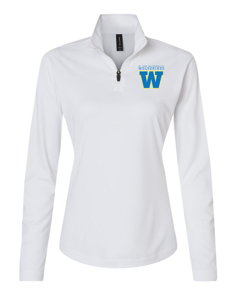 Wolverines Ladies Pro-Lock Performance Quarter-Zip Pullover with Embroidered Logo