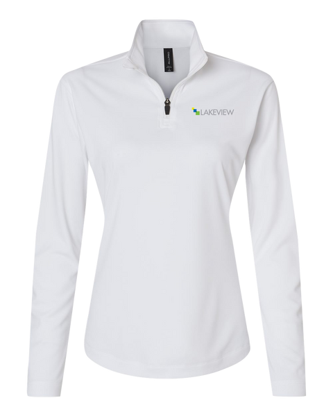 Lakeview Ladies Pro-Lock Performance Quarter-Zip Pullover with Embroidered Logo