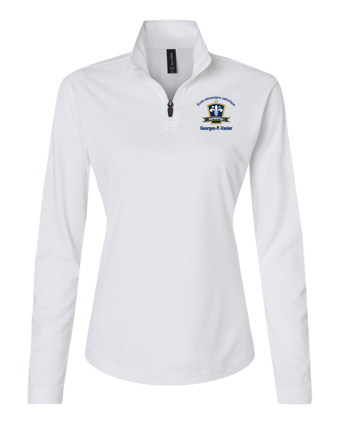 Georges-P.-Vanier Ladies Pro-Lock Performance Quarter-Zip Pullover with Embroidered Logo
