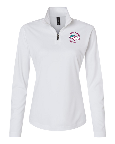 Mustangs Ladies Pro-Lock Performance Quarter-Zip Pullover with Embroidered Logo