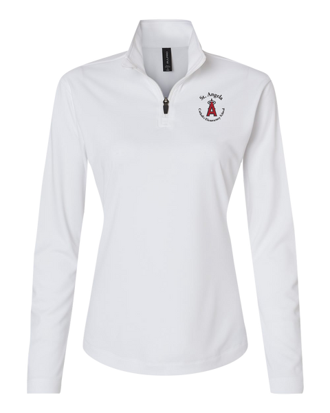 St. Angela Ladies Pro-Lock Performance Quarter-Zip Pullover with Embroidered Logo
