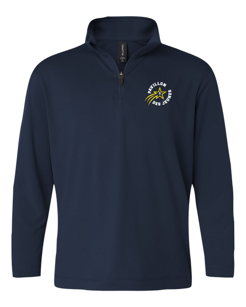 Pavillon Des Jeunes Youth Pro-Lock Performance Quarter-Zip Pullover with Embroidered Logo