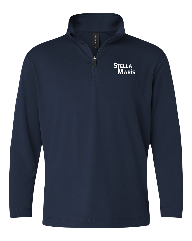 Stella Maris Youth Pro-Lock Performance Quarter-Zip Pullover with Embroidered Logo