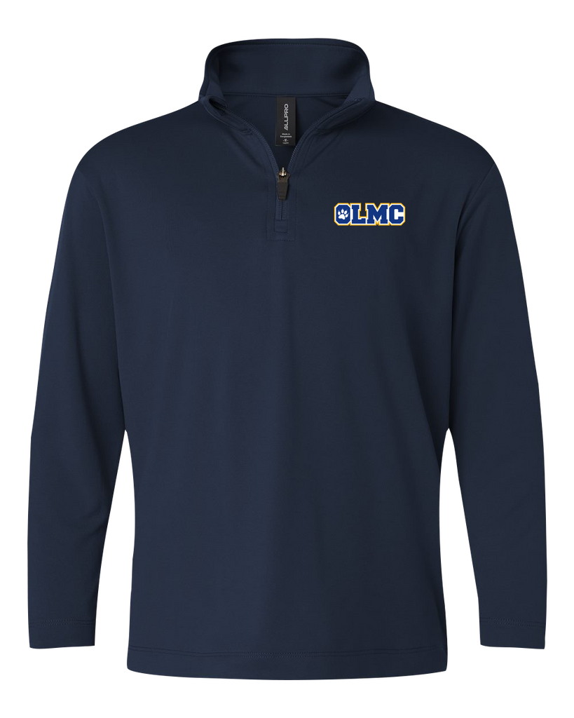 OLMC Cougars Adult Pro-Lock Performance Quarter-Zip Pullover with Embroidered Logo