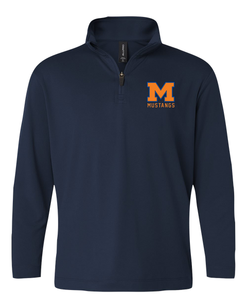 Vincent Massey Adult Pro-Lock Performance Quarter-Zip Pullover with Printed Logo