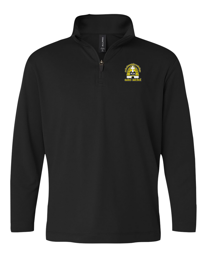 École Élémentaire Catholique Saint-Michel Adult Pro-Lock Performance Quarter-Zip Pullover with Embroidered Logo