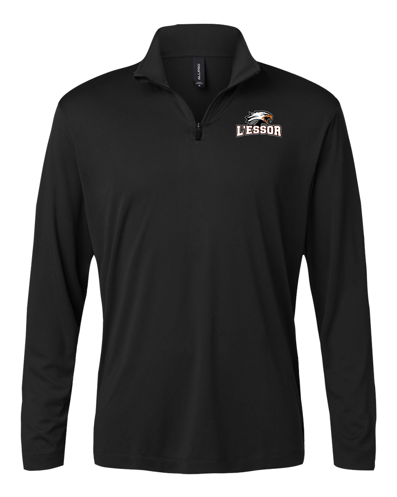 L'Essor Adult Pro-Lock Performance Quarter-Zip Pullover with Embroidered Logo