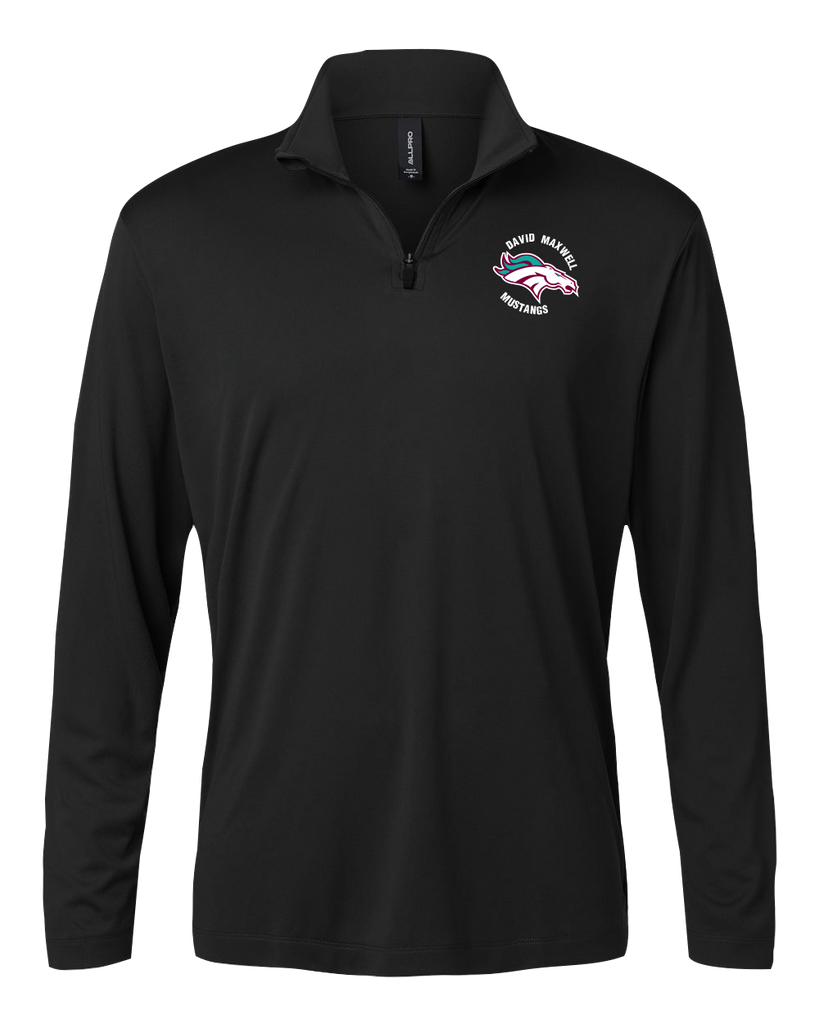 Mustangs Youth Pro-Lock Performance Quarter-Zip Pullover with Embroidered Logo