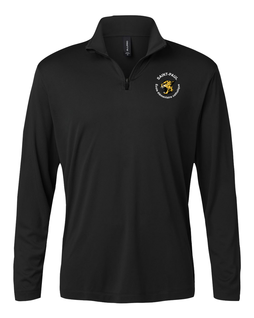 Saint-Paul Youth Pro-Lock Performance Quarter-Zip Pullover with Embroidered Logo
