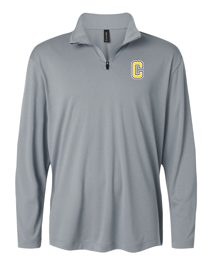 Central Baseball Adult Pro-Lock Performance Quarter-Zip Pullover with Embroidered Logo