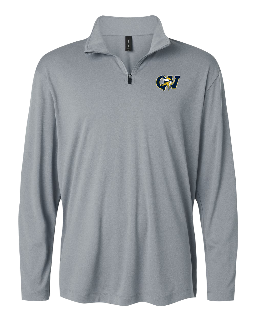 Queen Victoria Adult Pro-Lock Performance Quarter-Zip Pullover with Embroidered Logo