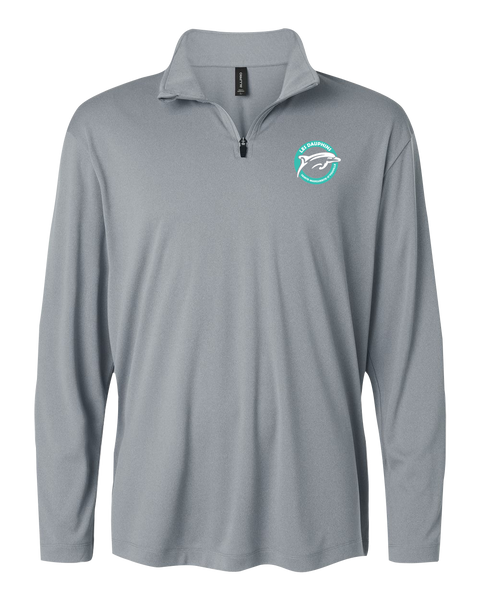 Dauphins Adult Pro-Lock Performance Quarter-Zip Pullover with Embroidered Logo