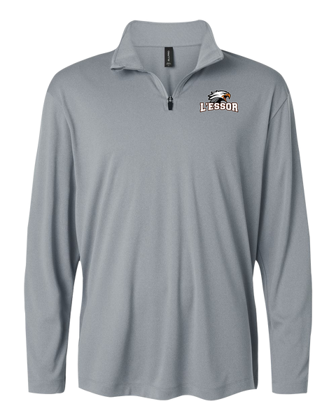 L'Essor Adult Pro-Lock Performance Quarter-Zip Pullover with Embroidered Logo