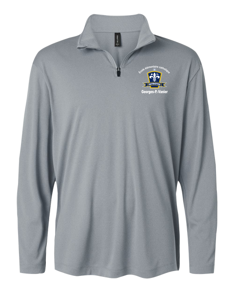 Georges-P.-Vanier Youth Pro-Lock Performance Quarter-Zip Pullover with Embroidered Logo