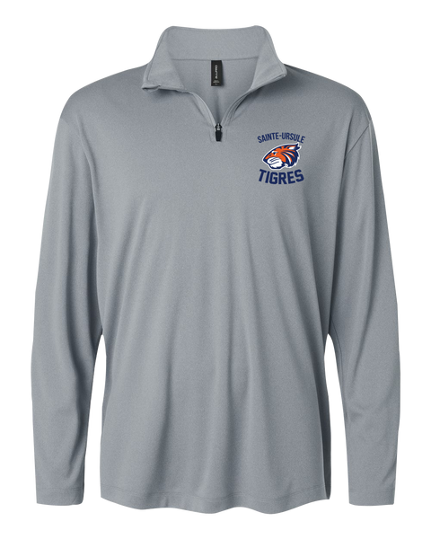 Sainte-Ursule Adult Pro-Lock Performance Quarter-Zip Pullover with Embroidered Logo