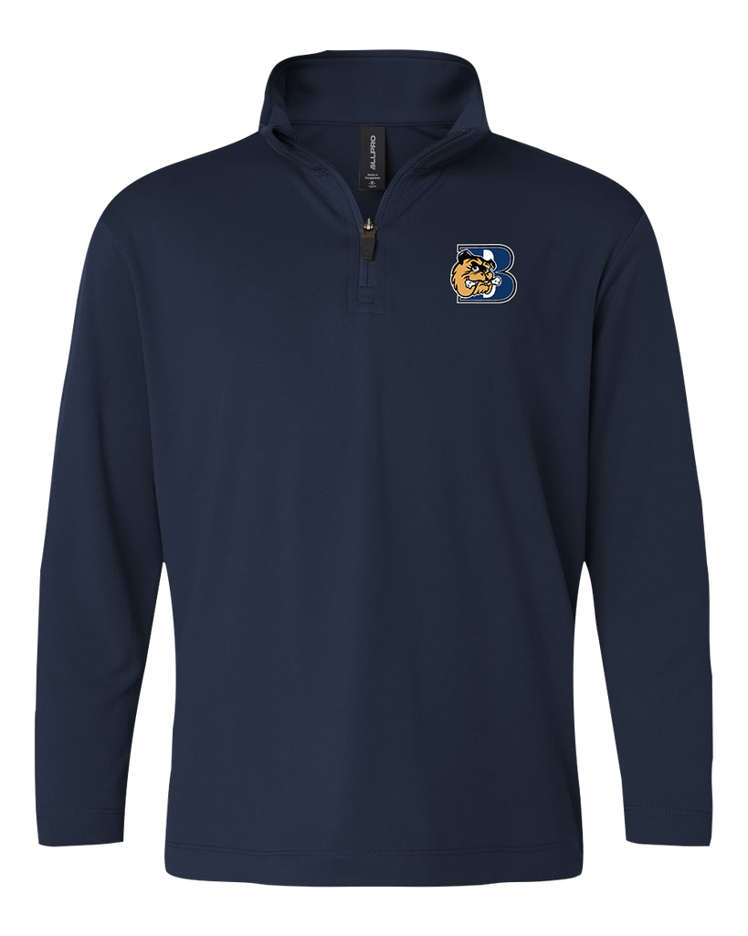 General Brock Youth Pro-Lock Performance Quarter-Zip Pullover with Embroidered Logo