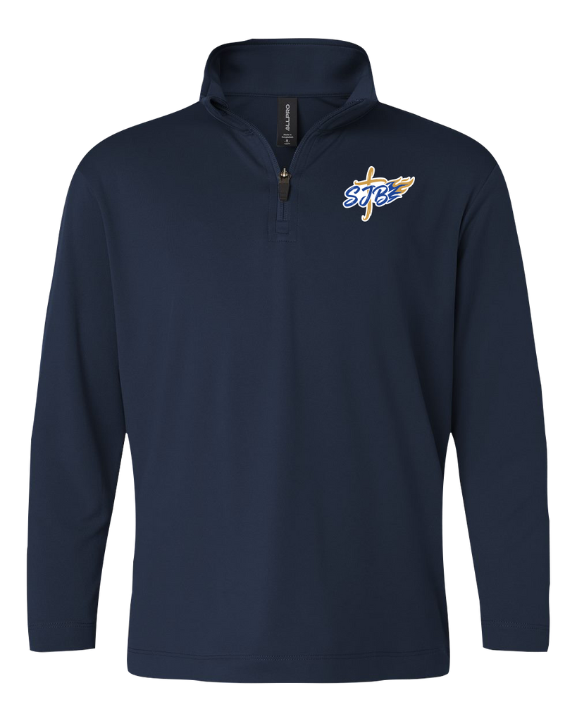 St. John the Baptist Youth Pro-Lock Performance Quarter-Zip Pullover with Embroidered Logo