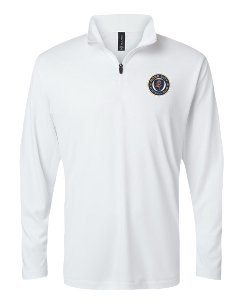Rose City Football Club Adult Pro-Lock Performance Quarter-Zip Pullover with Embroidered Logo