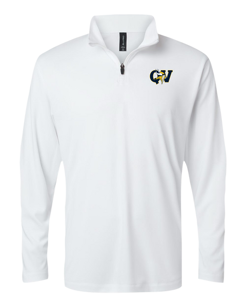 Queen Victoria Adult Pro-Lock Performance Quarter-Zip Pullover with Embroidered Logo