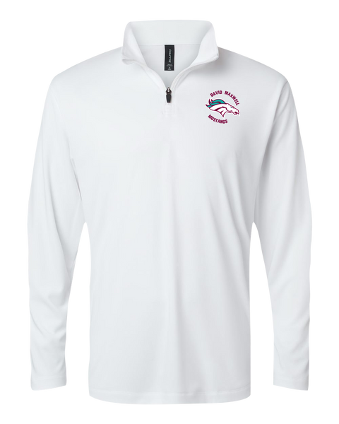 Mustangs Adult Pro-Lock Performance Quarter-Zip Pullover with Embroidered Logo