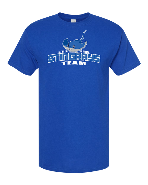 Stella Maris Stingrays Team Adult Cotton T-Shirt with Printed logo