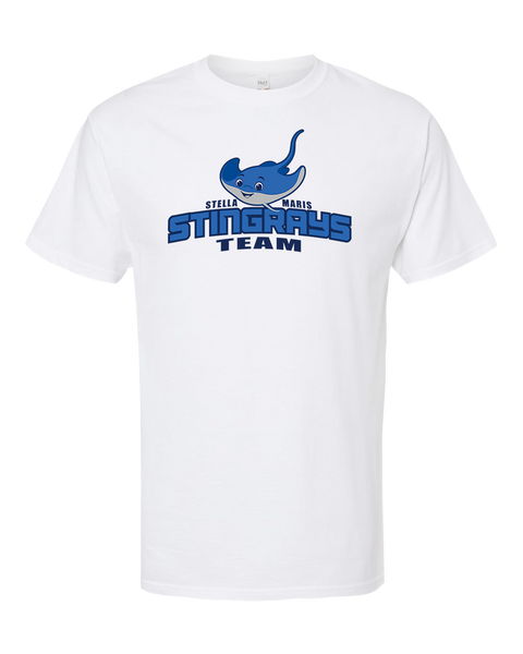 Stella Maris Stingrays Team Adult Cotton T-Shirt with Printed logo