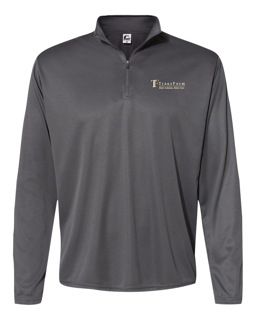 TransForm Adult Quarter-Zip Pullover with Printed Logo