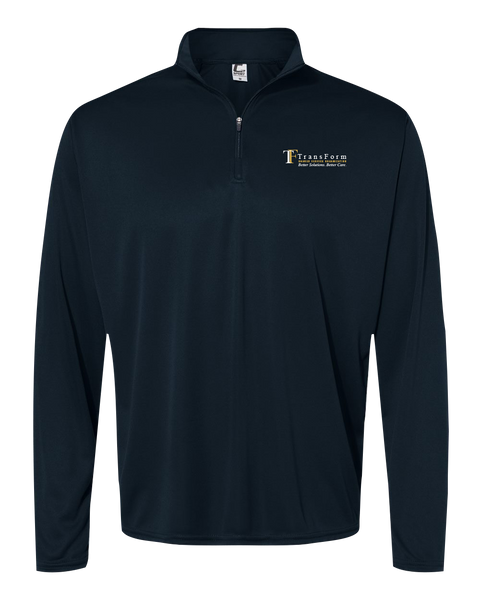 TransForm Adult Quarter-Zip Pullover with Printed Logo