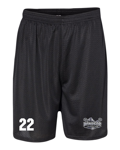 Windsor Lacrosse Club Adult Mesh 7" Shorts with Printed Logo