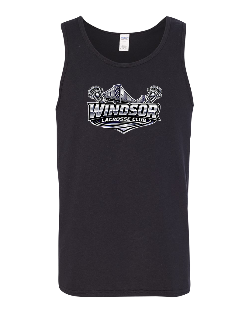 Windsor Lacrosse Club Adult Unisex Heavy Cotton Tank Top with Printed Logo